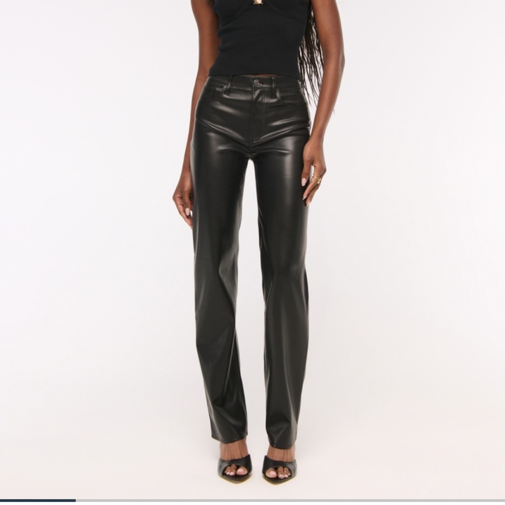 Abercrombie & Fitch Black Straight Leg Pants